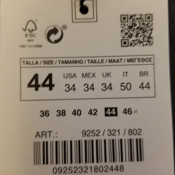 NWT MENS ZARA STEEL GRAY DENIM SHORTS SIZE 44 - Picture 8 of 8